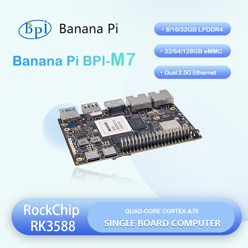Banana Pi Bpi-m7 Rockchip Rk35 - Banana Pi Bpi M7 Rk3588 reseña y precio