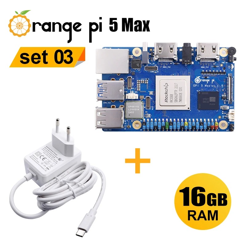RoRuSOrangePi 5 Max 16GB con f - Orange Pi 5 Max Rk3588 reseña y precio