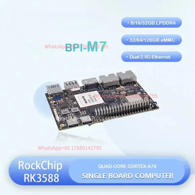 Computadora de Placa Única RK3 - Banana Pi Bpi M7 Rk3588 reseña y precio