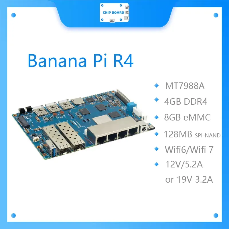 2026 ¡Caliente! Placa Banana P - Bananapi Bpi R4 Wifi 7 reseña y precio