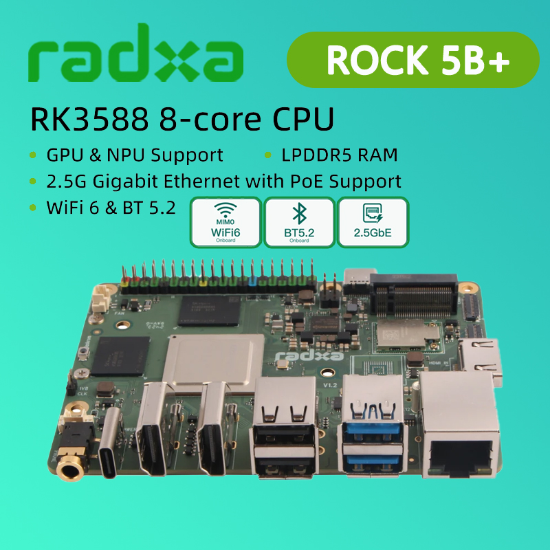 Radxa ROCK 5B+ Rockchip RK3588 - Radxa Rock 5B 16Gb reseña y precio