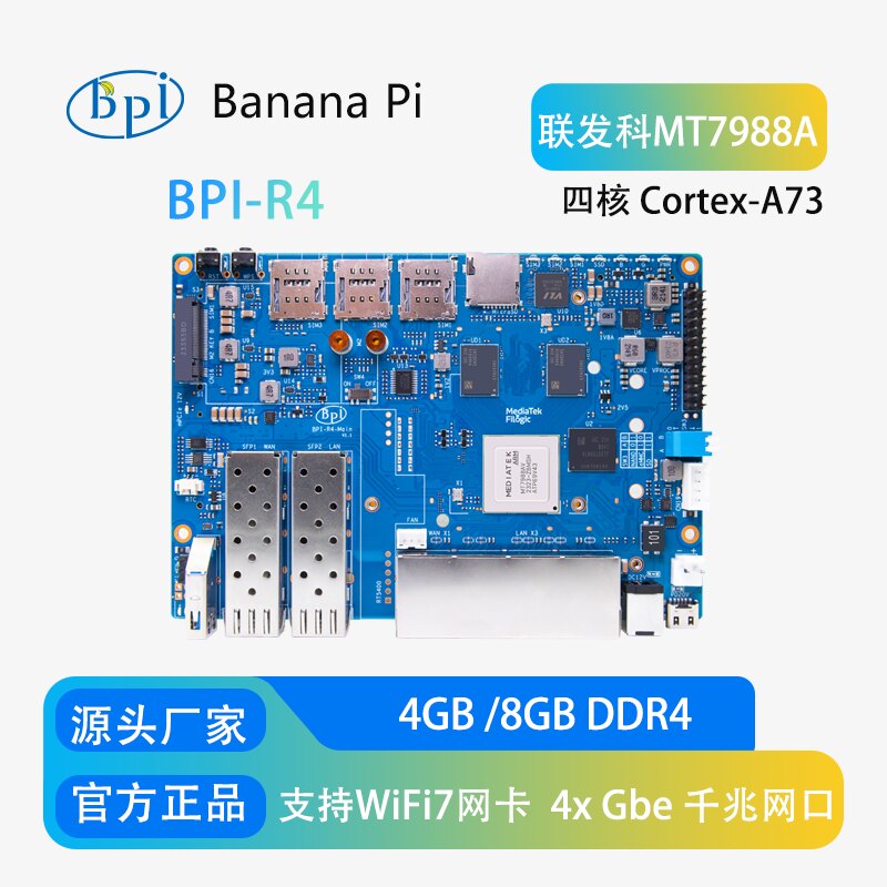 Banana Pi BPI-R4 Placa de Desa - Bananapi Bpi R4 Wifi 7 reseña y precio